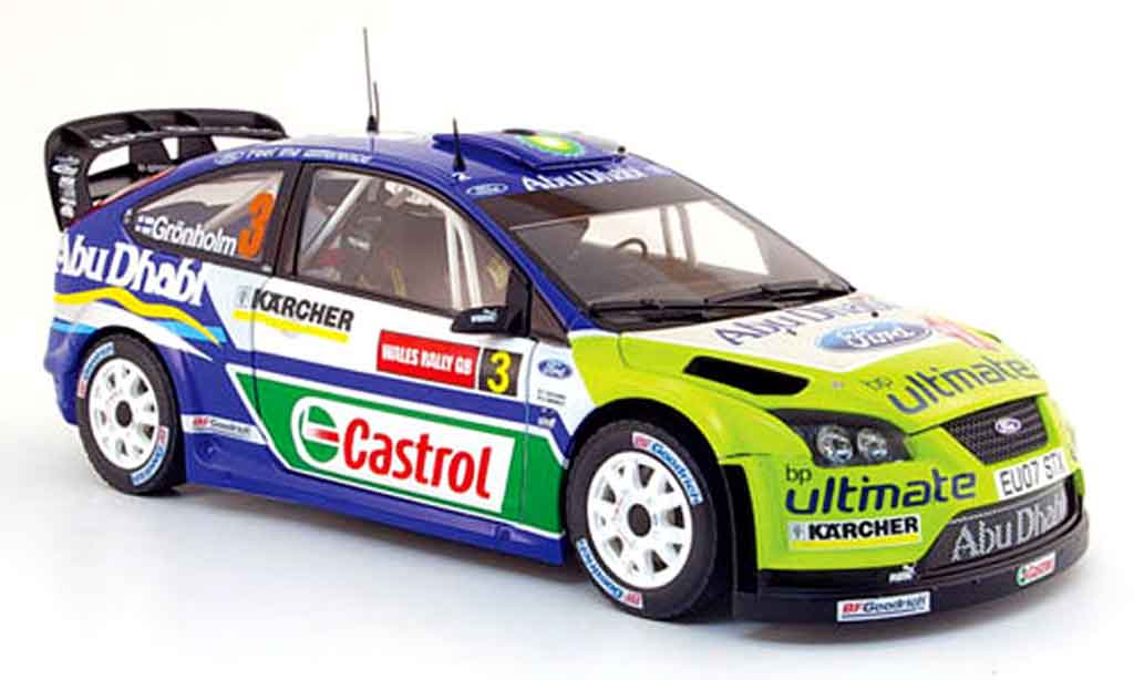 Ford Focus RS WRC 1/18 Sun Star RS WRC no.3 bp/abu dhabi rallye pays de galles 2007 diecast model cars
