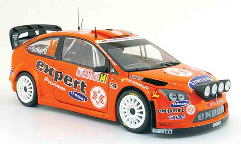 Ford Focus RS WRC 1/18 Sun Star RS WRC no.14 expert rallye monte carlo 2008 diecast model cars