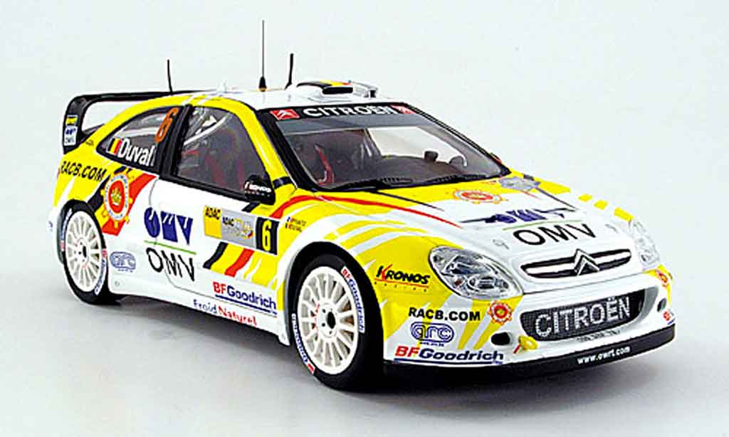 Citroen Xsara WRC 2007 1/18 Sun Star WRC 2007 no.6 duval/pivato rallye allemagne diecast model cars