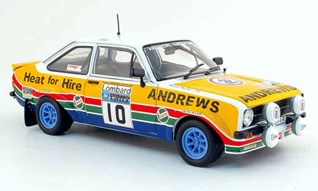 Ford Escort MK2 1/18 Sun Star MK2 rs no.10 andrews lombard rallye gb 1979 diecast model cars