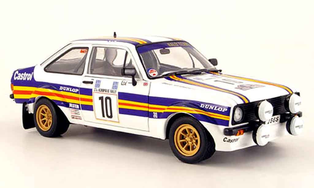 Ford Escort MK2 1/18 Sun Star MK2 rs no.10 redhmans rallye akropolis 1980 diecast model cars