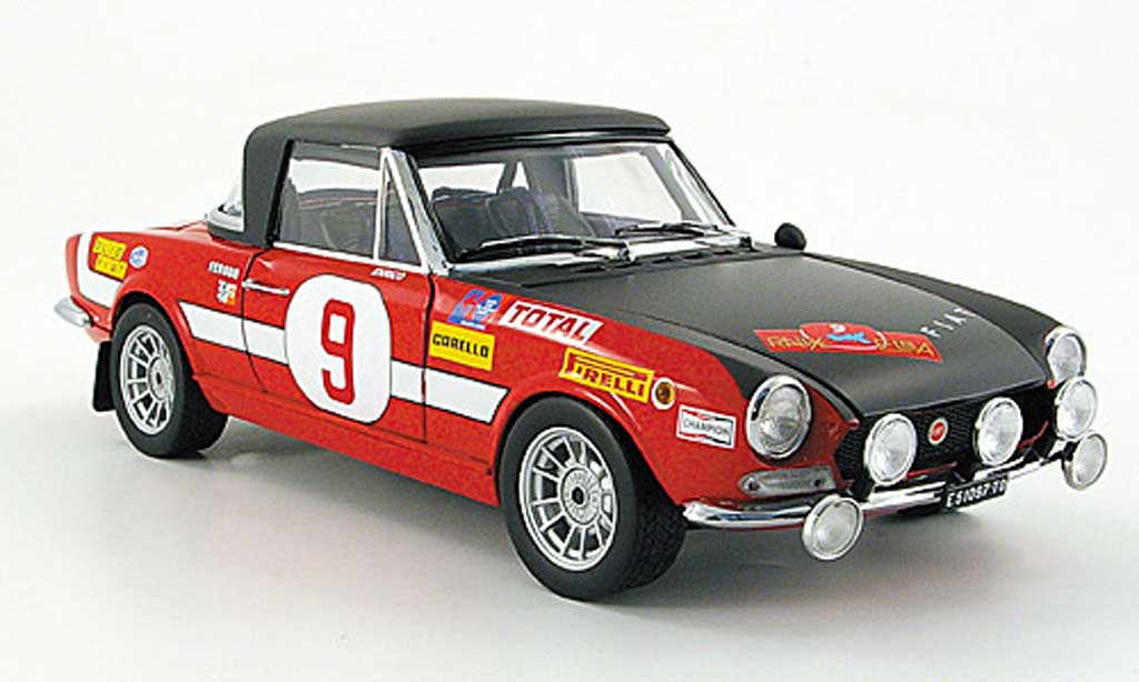 Fiat 124 Abarth 1/18 Sun Star Abarth no.9 trombotto/enrico rallye elba 1971 diecast model cars
