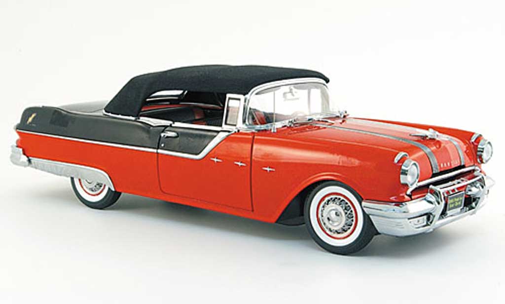 Pontiac Star Chief 1/18 Sun Star convertible red black 1955 diecast model cars
