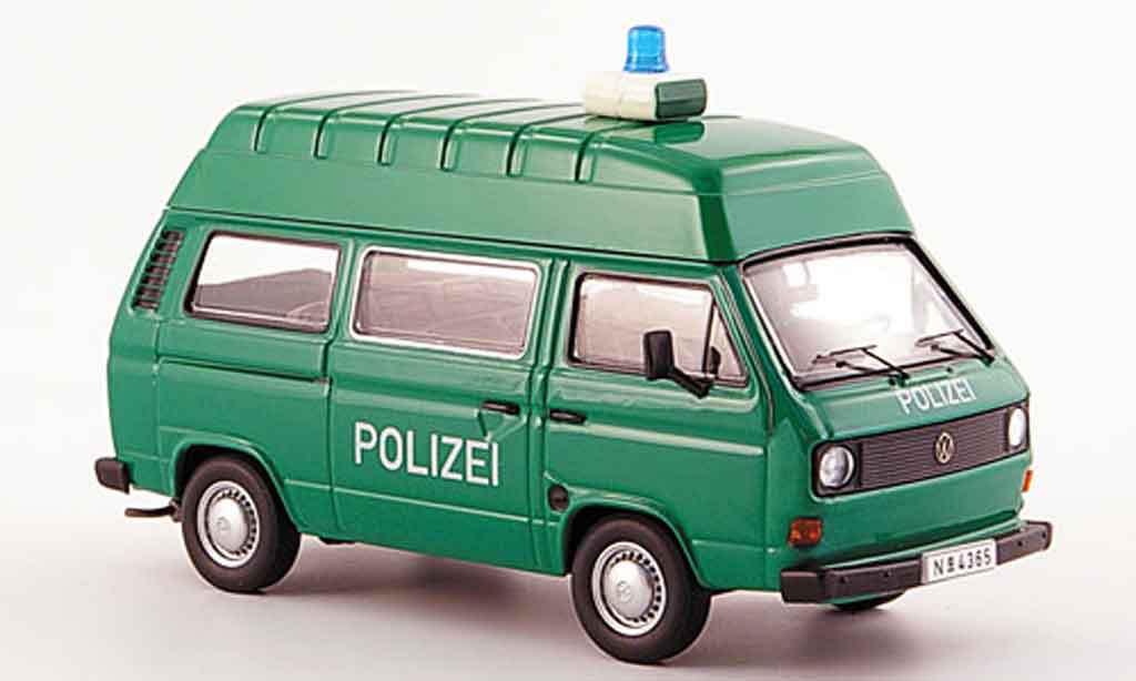 Volkswagen Combi 1/43 Premium Cls t 3 a hochraumbus police grun white diecast model cars