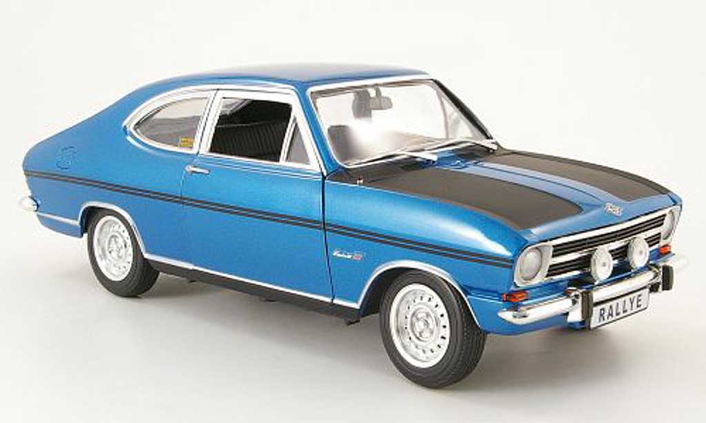 Opel Kadett coupe 1/18 Revell coupe b rallyee 1900 blue/black 1969 diecast model cars