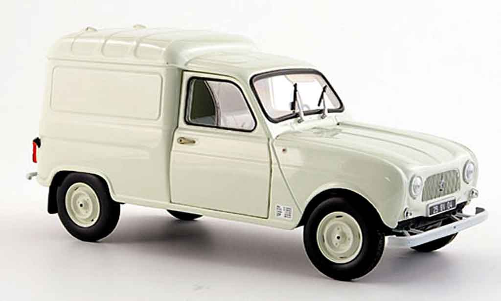 Renault 4 F4 1/18 Norev F creme white 1965 diecast model cars