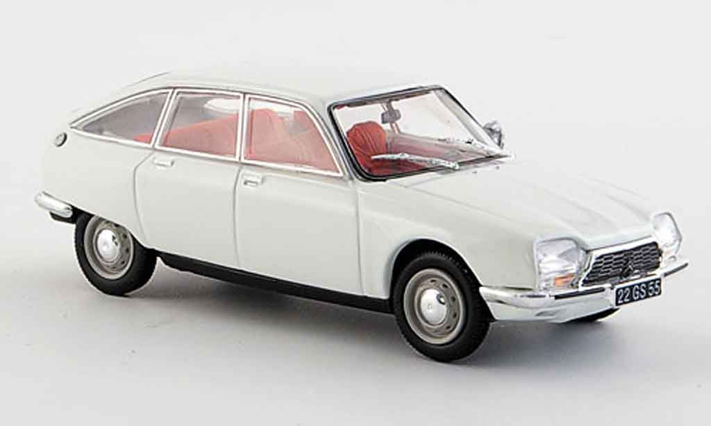 Citroen GS 1/43 Norev creme white 1971 diecast model cars