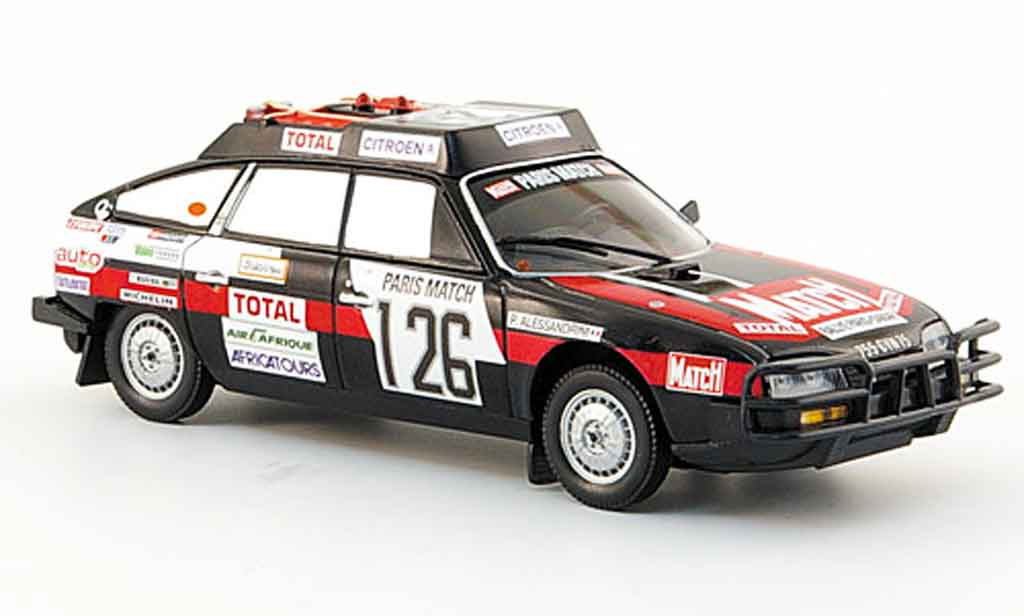 Citroen CX 1/43 Norev 2400 gti no.126 rallye dakar 1981 diecast model cars