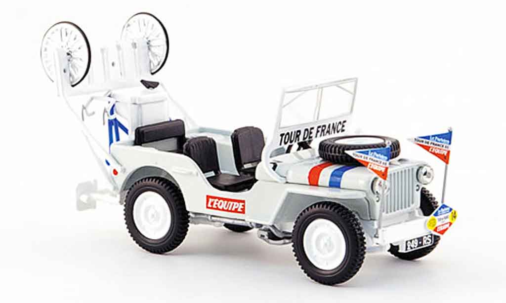 Jeep Willys 1/43 Norev Assistance Tour de France 1951 diecast model cars
