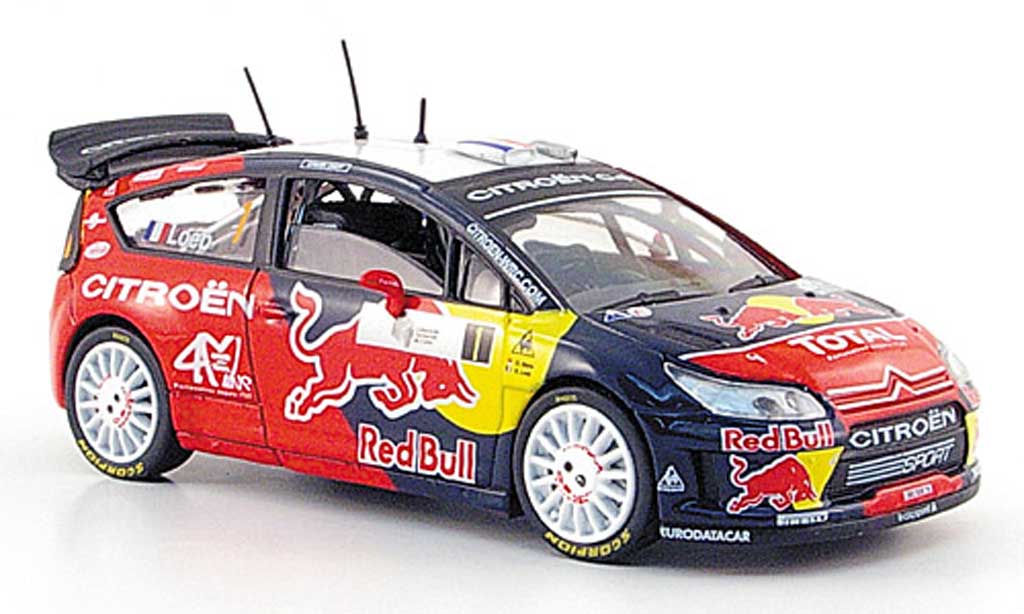 Citroen C4 WRC 2008 1/43 Solido WRC 2008 No.1 Red Bull S.Loeb / D.Elena Tour de Corse diecast model cars