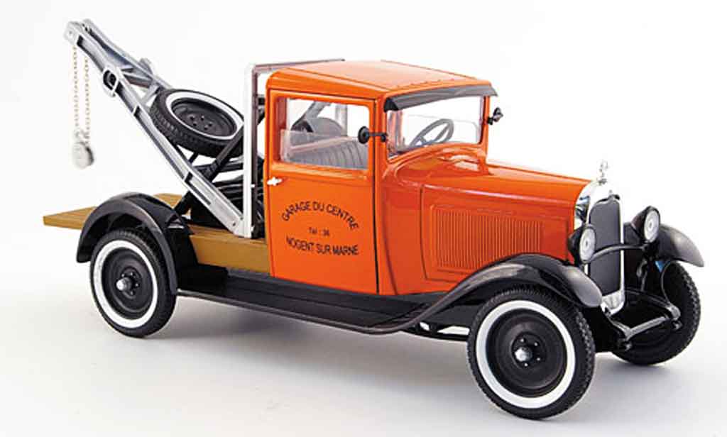 Citroen C4 1930 1/18 Solido 1930 abschleppwagen orange/black diecast model cars