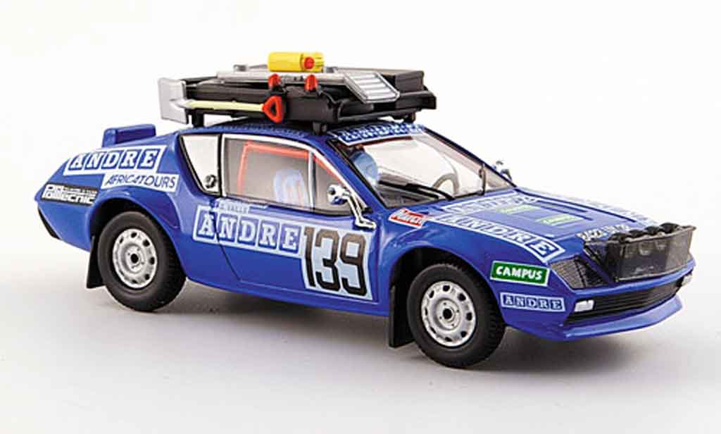 Alpine A310 1/43 Norev no.139 t.reverchon g.vails rallye dakar 1981 diecast model cars