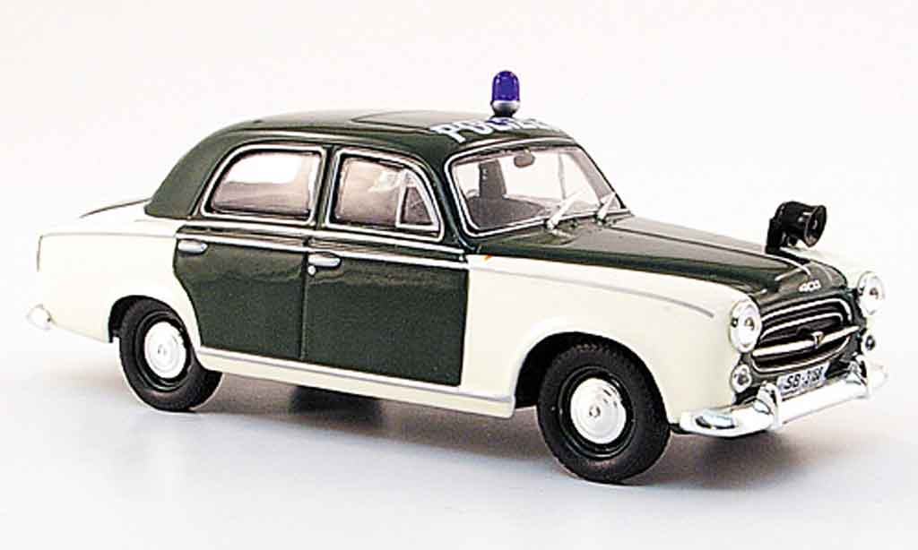 Peugeot 403 Berline 1/43 Norev Saloon police saarbrucken 1959 diecast model cars