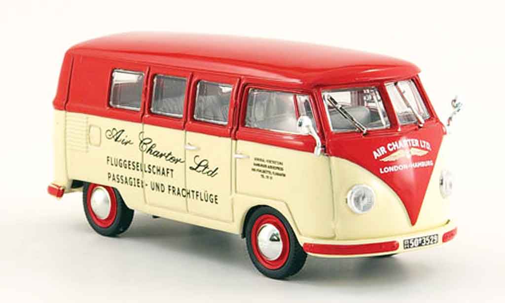 Volkswagen Combi 1/43 Norev t1a bus air charter ltd. white red 1958 diecast model cars