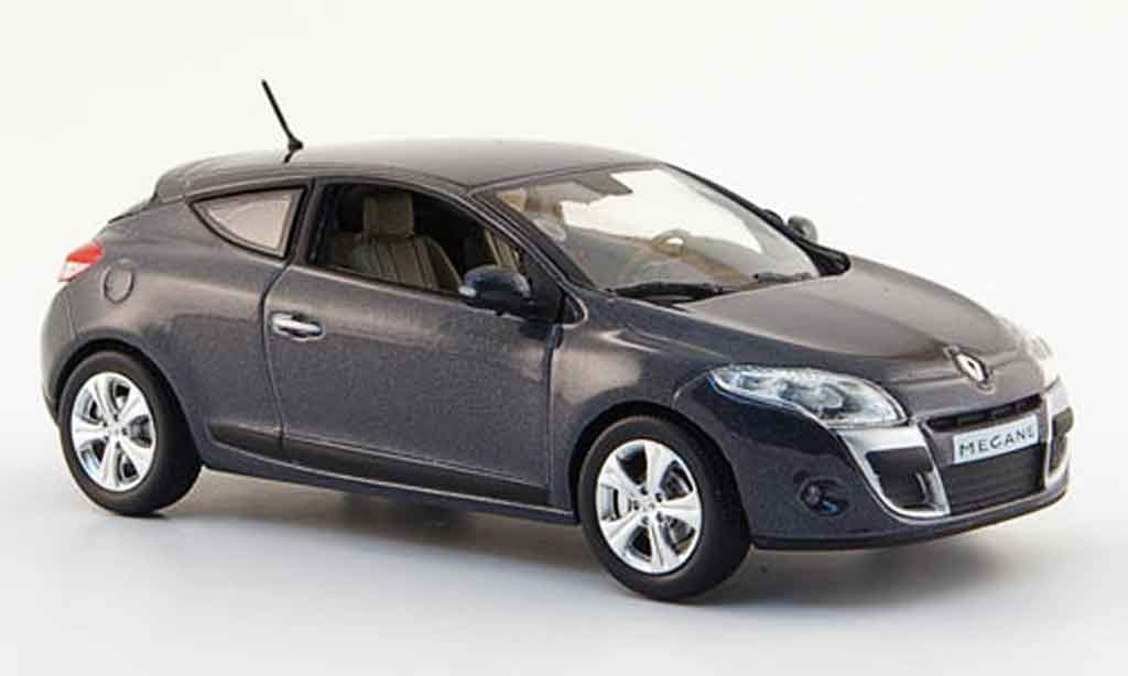 Renault Megane 1/43 Norev coupe grey 2009 diecast model cars