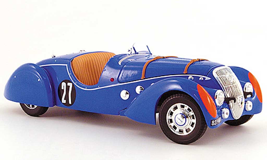 Peugeot 302 Roadster 1/18 Norev Roadster Darl'Mat no. 27 24h le mans 1937 diecast model cars