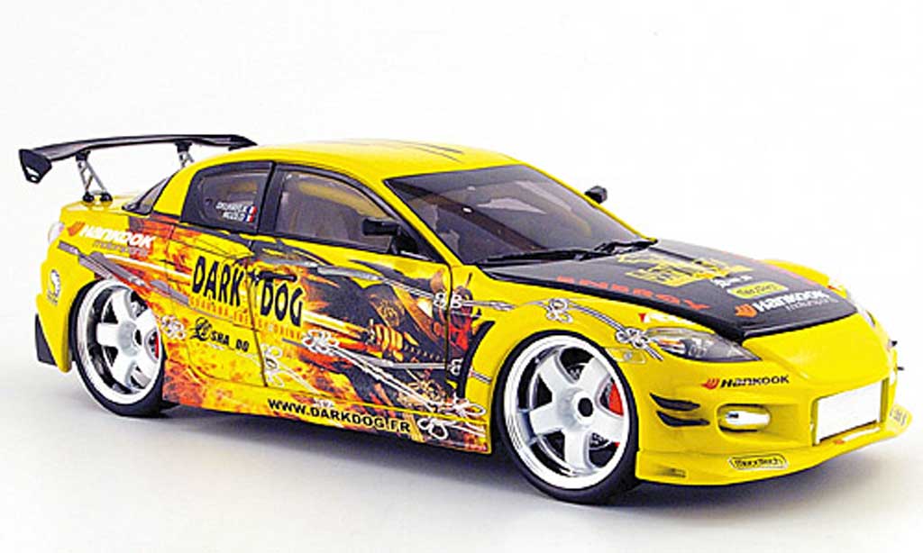 Mazda RX8 1/18 Norev racing dark dog diecast model cars