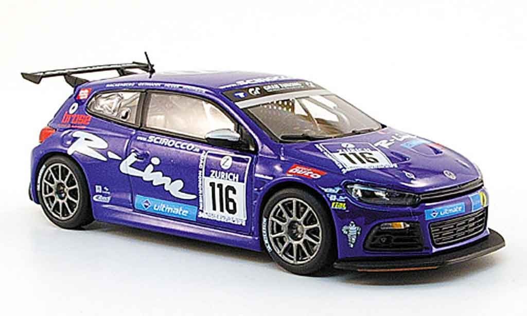 Volkswagen Scirocco 1/43 Norev scirocco gt 24 no.116 r line 24h nurburgring 2008 diecast model cars