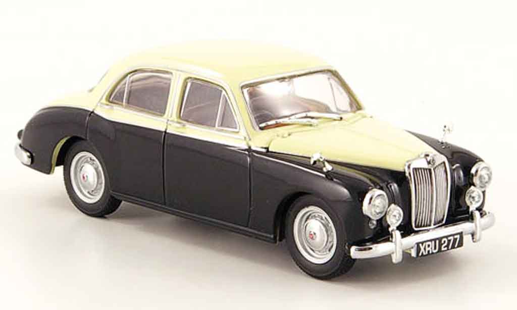 MG ZB 1/43 Oxford Varitone elfenbeinwhite black diecast model cars