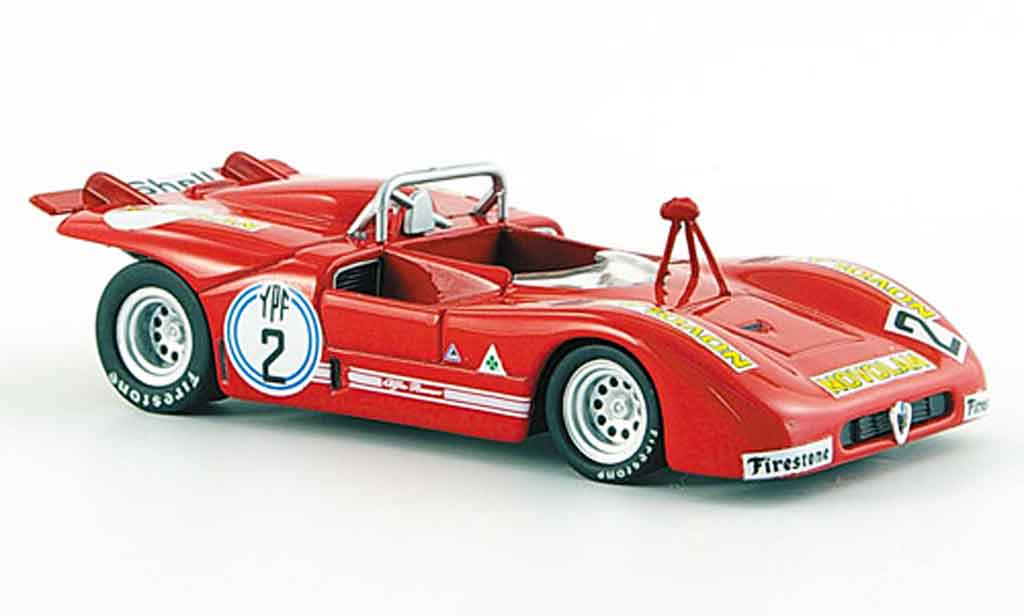 Alfa Romeo 33.3 1972 1/43 M4 1972 tt no.2 c.facetti 1000 km di argentina diecast model cars