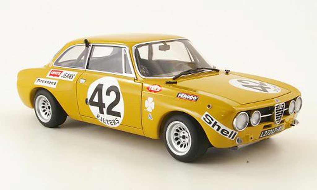 Alfa Romeo Giulia GT Am 1/18 Autoart GT Am no.42 spa 1971 diecast model cars