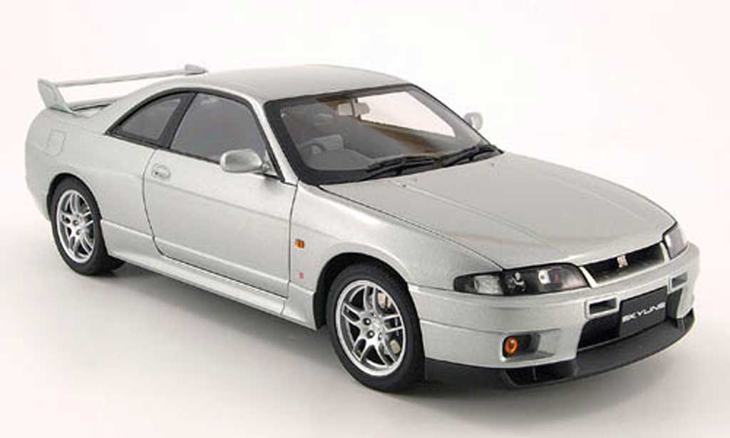 Nissan Skyline R33 1/18 Autoart R33 r33 gt-r v-spec grey 1997 diecast model cars