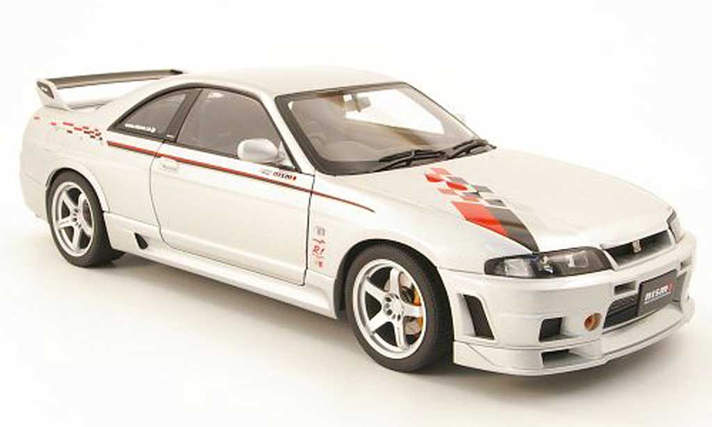 Nissan Skyline R33 1/18 Autoart R33 gt-r r-tune grey metallisee avec bandes 1997 diecast model cars