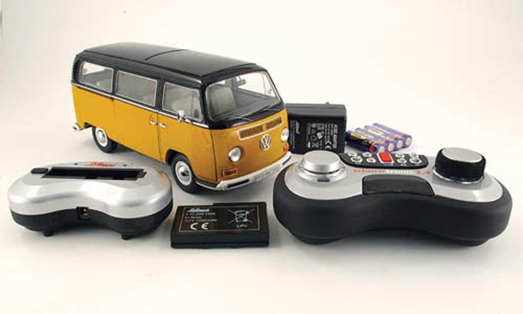 Volkswagen Combi 1/18 Schuco t2a fensterbus yellow/black diecast model cars