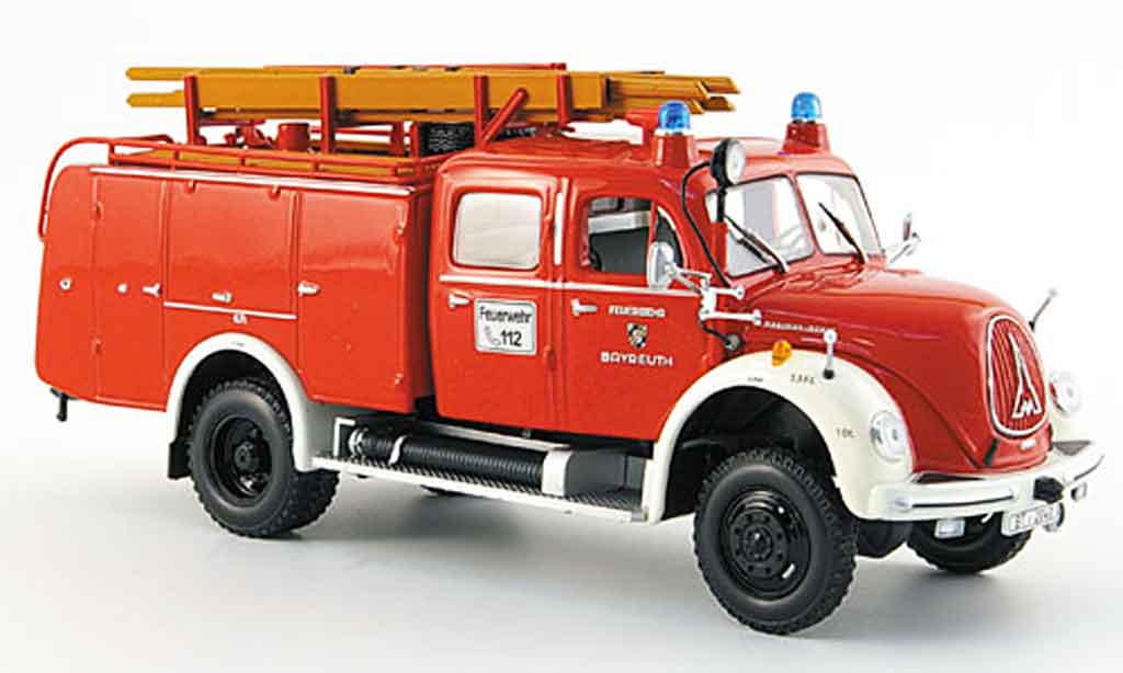 Magirus TLF 16 1/43 Minichamps Merkur A pompier Bayreuth 1957 diecast model cars