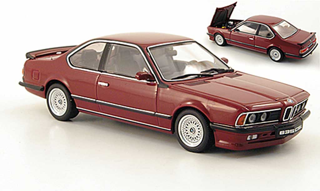Bmw 635 CSI 1/43 Autoart M red diecast model cars