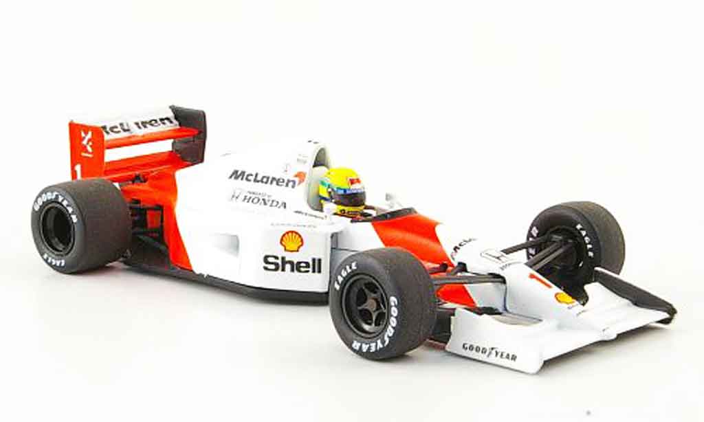 Honda F1 1/43 Minichamps McLaren MP 4 7 No.1 A.Senna Saison 1992 diecast model cars