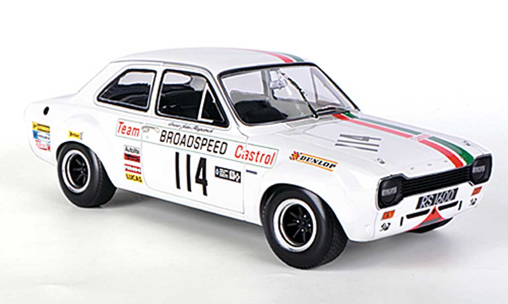 Ford Escort RS 1600 1/18 Minichamps RS 1600 Team Broadspeed Castrol J.Fitzpatrick Race of Champions Meeting 1971 diecast model cars