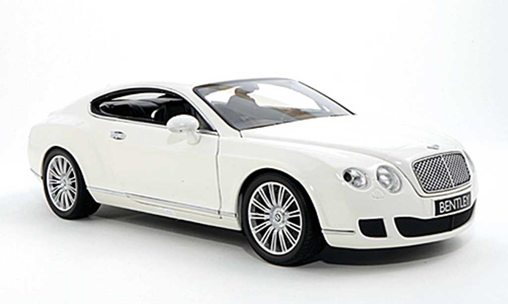 Bentley Continental GT 1/18 Minichamps GT white 2008 diecast model cars