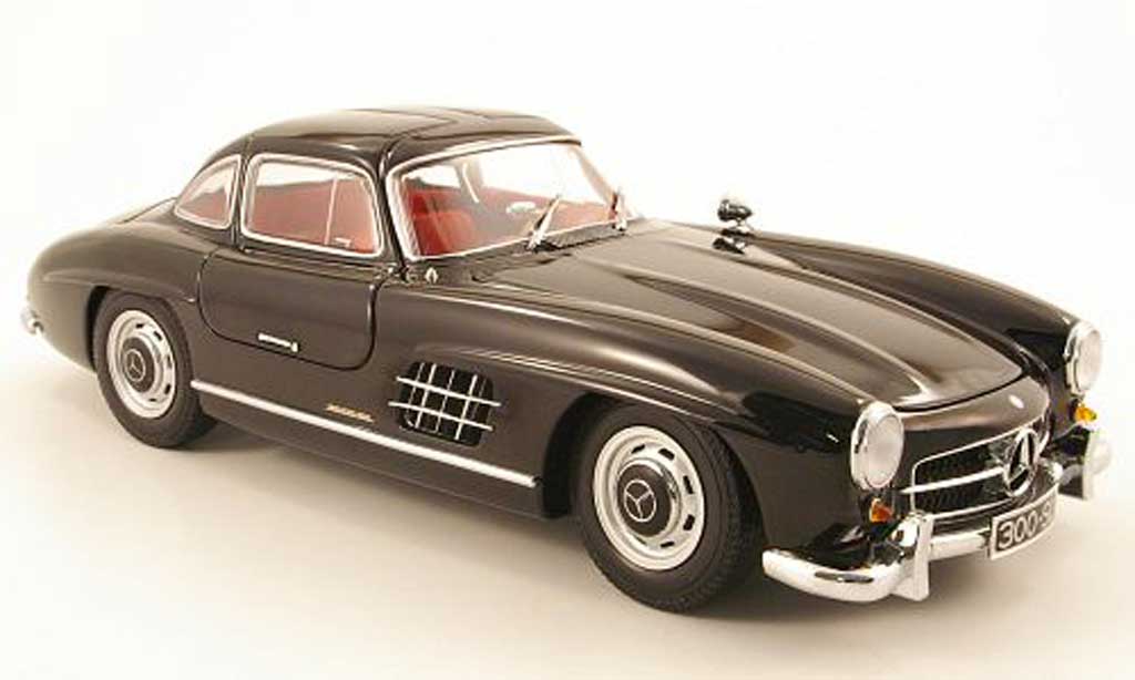Mercedes 300 SL 1/18 Minichamps SL (w198 i) black 1954 diecast model cars