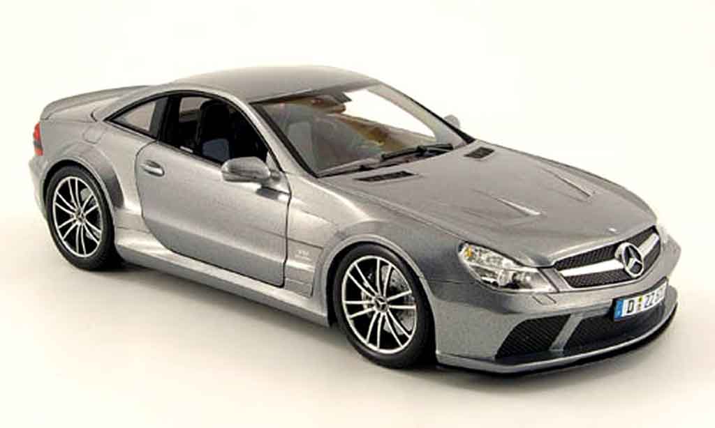 Mercedes Classe SL 1/18 Minichamps 65 amg black series (r230) grey 2008 diecast model cars