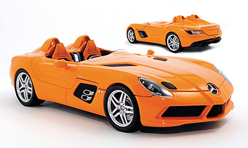 Mercedes SLR 1/18 Minichamps Stirling Moss (Z199) orange diecast model cars