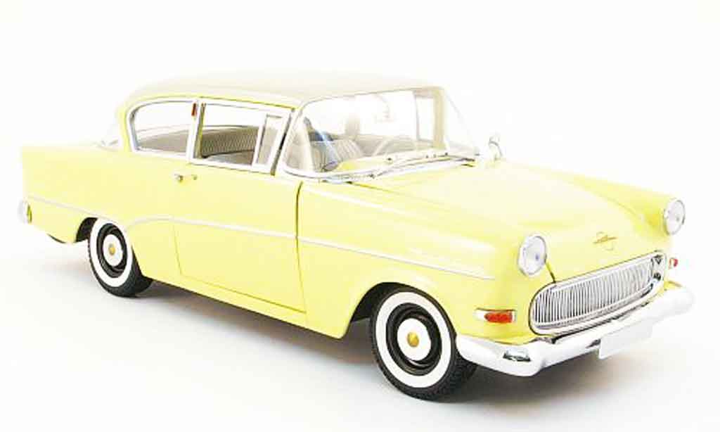 Opel Rekord 1/18 Minichamps p1 yellow/white 1958 diecast model cars