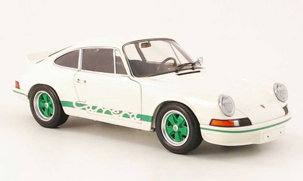 Porsche 911 RS 1/18 Minichamps RS carrera 27 white/grun 1972 diecast model cars