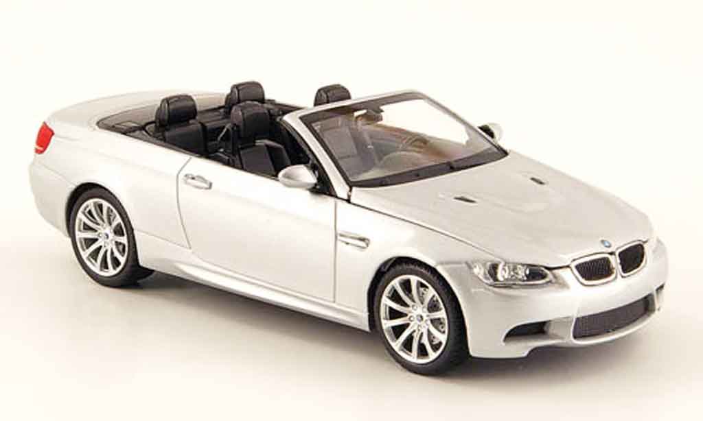 Bmw M3 E93 1/43 Minichamps E93 Convertible grey metallisee 2008 diecast model cars