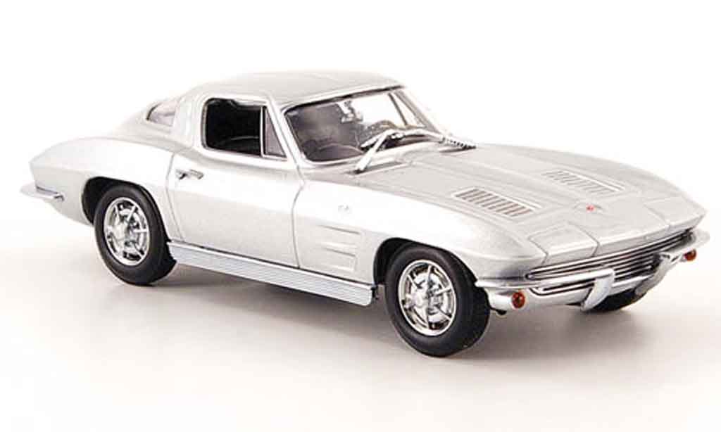Chevrolet Corvette C2 1/43 Minichamps C2 Sport Coupe grey metallisee 1963 diecast model cars