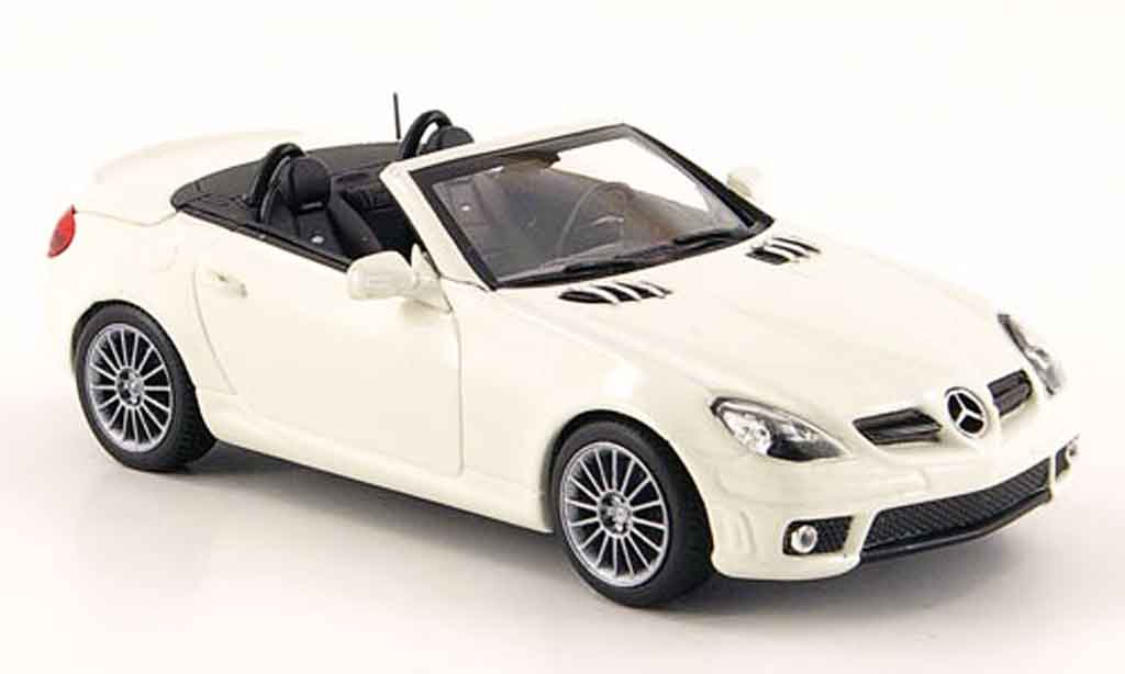 Mercedes Classe SLK 1/43 Minichamps 55 AMG (R171) white 2008 diecast model cars