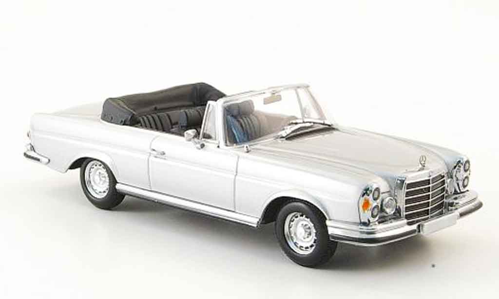 Mercedes 280 1970 1/43 Minichamps 1970 SE 3.5 Convertible (W111) grey metallisee 1970 diecast model cars