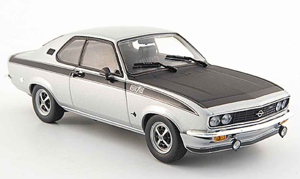 Opel Manta A 1/43 Minichamps A gt e grey metallisee 1974 diecast model cars