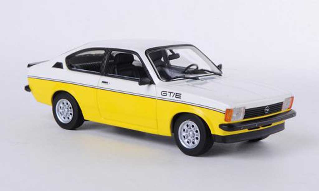 Opel Kadett C 1/43 Minichamps C GT/E white/yellow 1978 diecast model cars