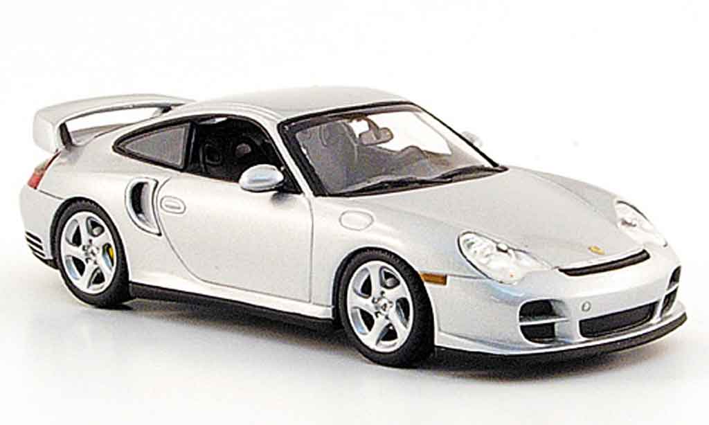 Porsche 996 GT2 1/43 Minichamps GT2 grey metallisee 2000 diecast model cars