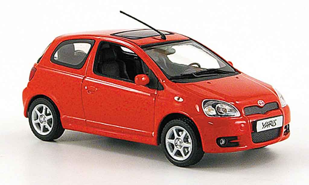 Toyota Yaris 1/43 Minichamps ts red 2001 diecast model cars