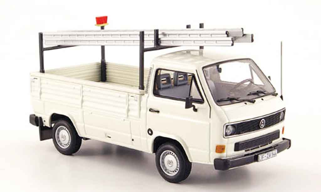 Volkswagen Combi 1/43 Minichamps t3 pritsche white avec leitern 1983 diecast model cars