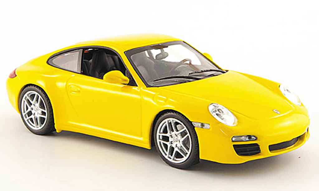 Porsche 997 Carrera 1/43 Minichamps Carrera yellow Linea Giallo 2008 diecast model cars