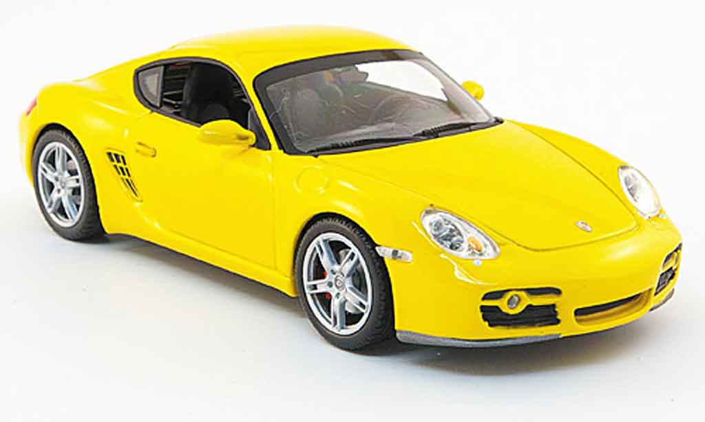 Porsche Cayman S 1/43 Minichamps S (987) yellow Linea Giallo 2008 diecast model cars