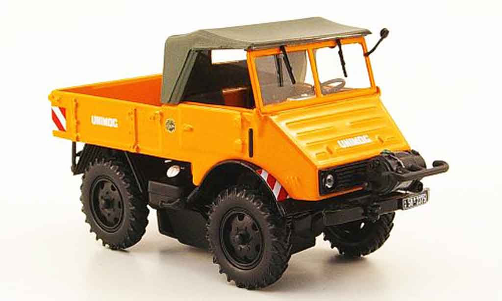 Mercedes Unimog 1/43 Minichamps 401 orange avec Seilwinde 1951 diecast model cars